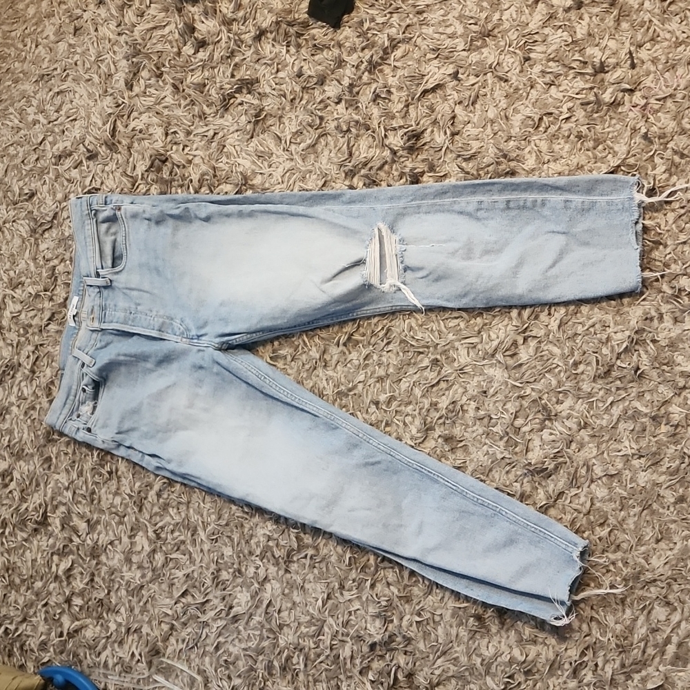 ⚡️SALE⚡️RE/DONE 90S BUTTON FLY HIGH RISE ANKLE CROP SZ 32